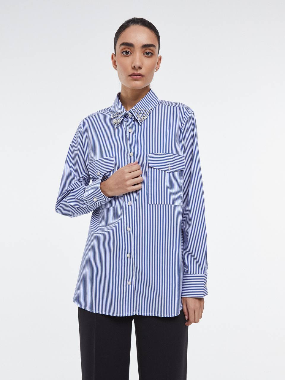 Oversize cotton shirt
