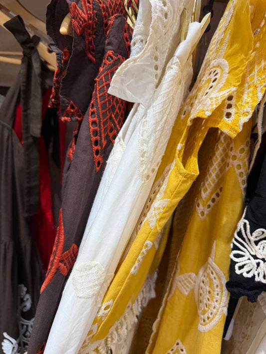 Cotton set with embroidery