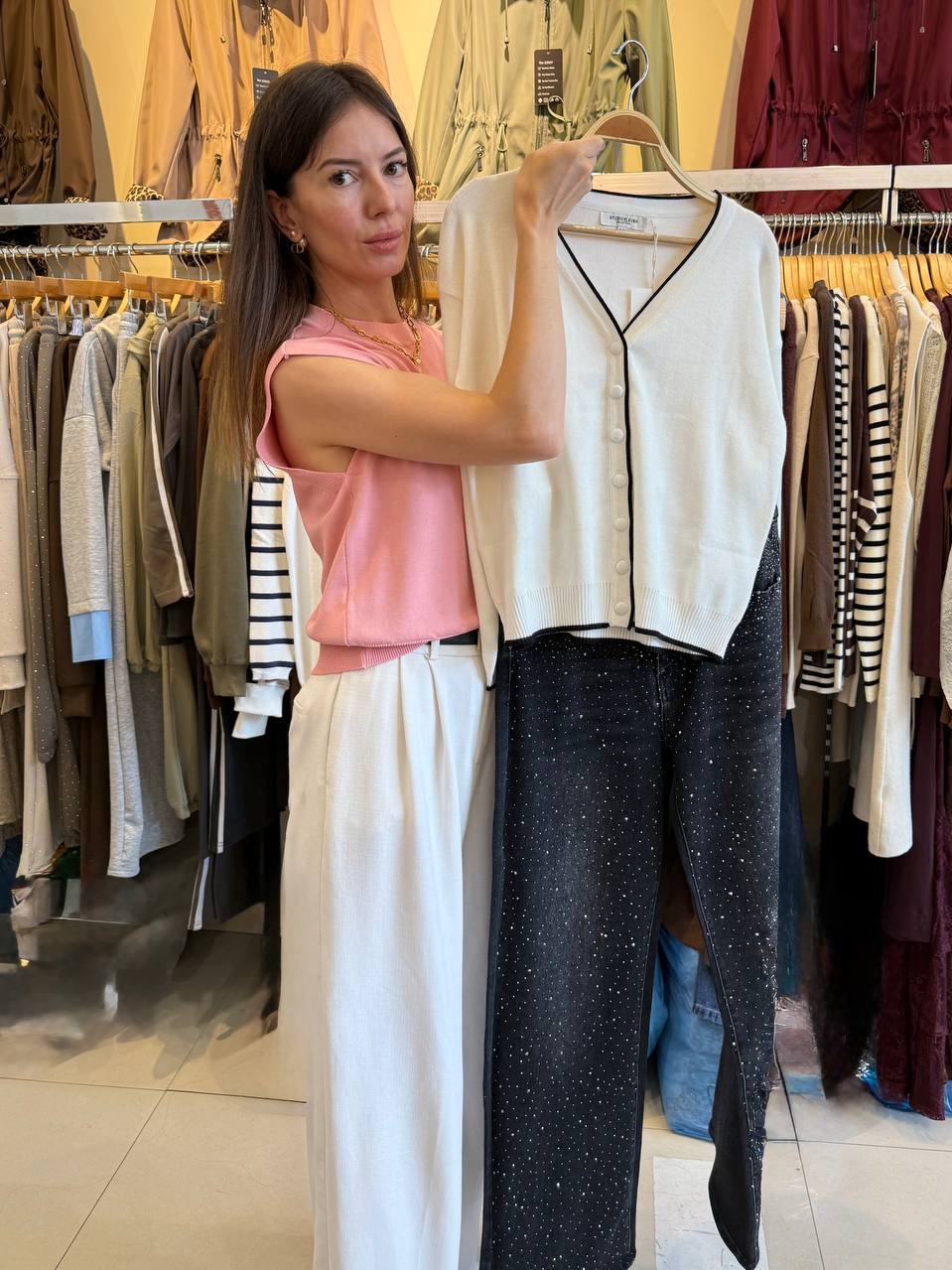Basic knit cardigan
