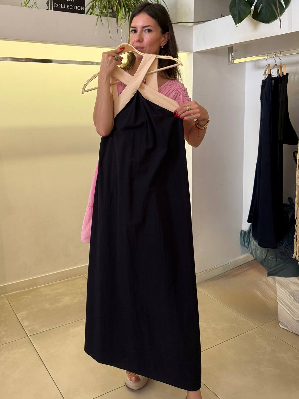 Cotton evening sundress