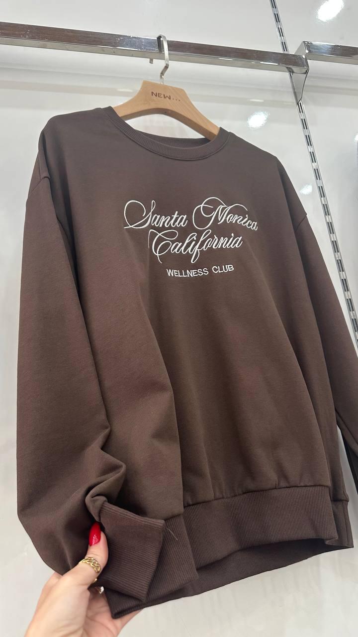 Hoodie with a laconic inscription.