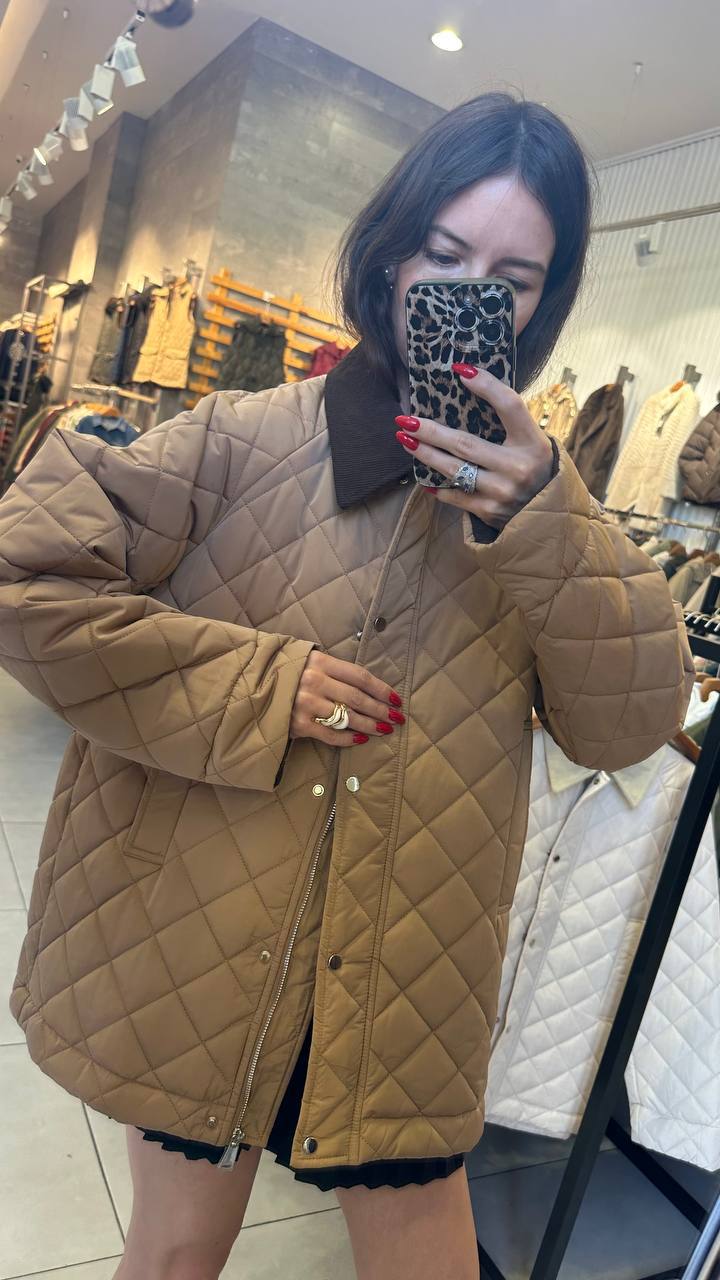 A quilted jacket