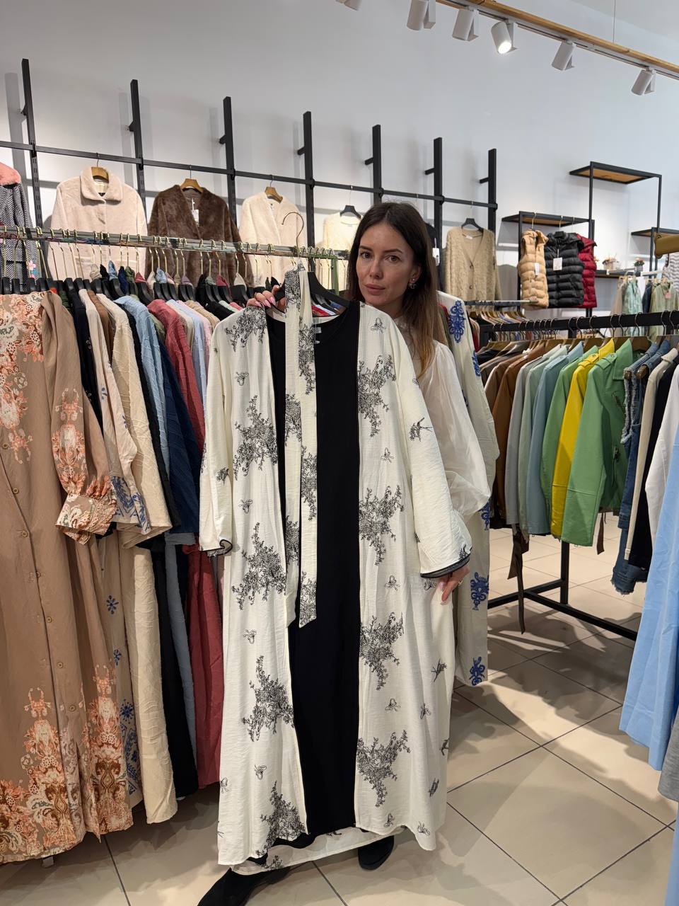 Dress and kimono two-piece set