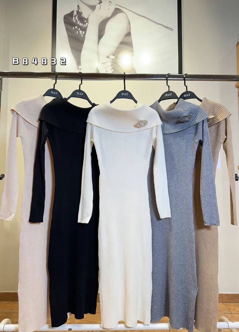 Knitted figure dress
