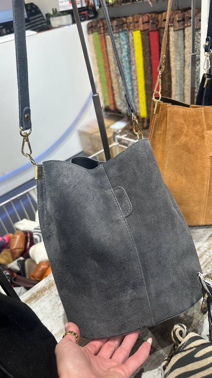 Cool autumn suede baskets