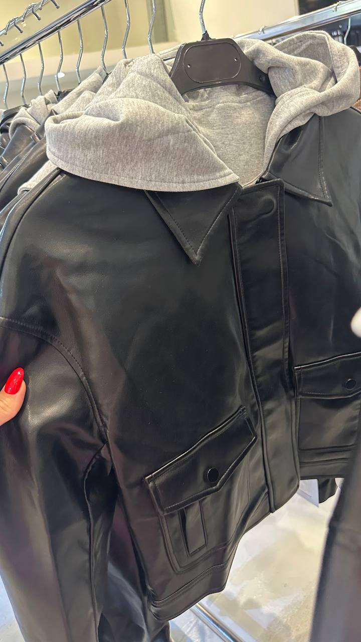 Eco - leather jacket