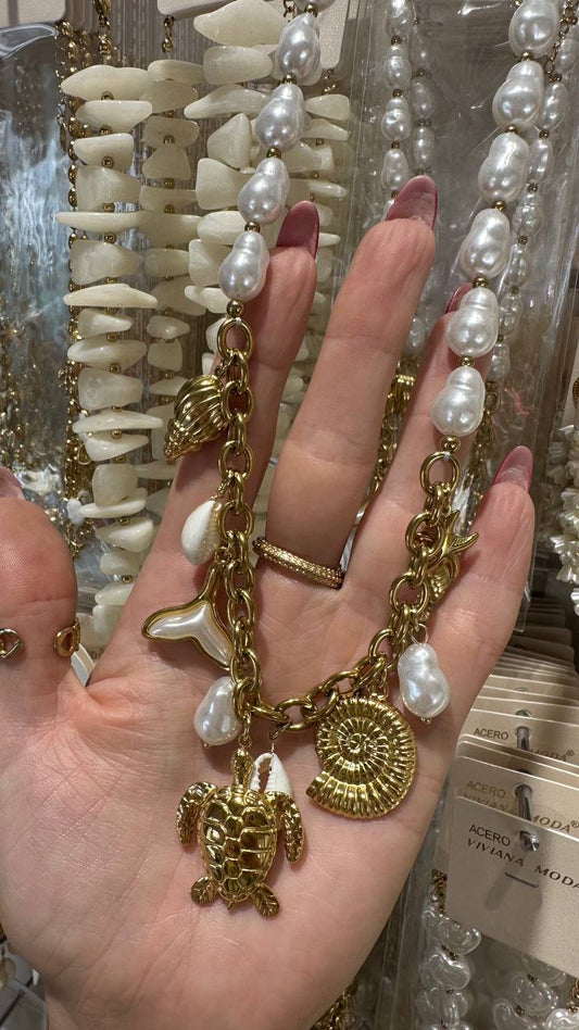 necklaces in a summer theme