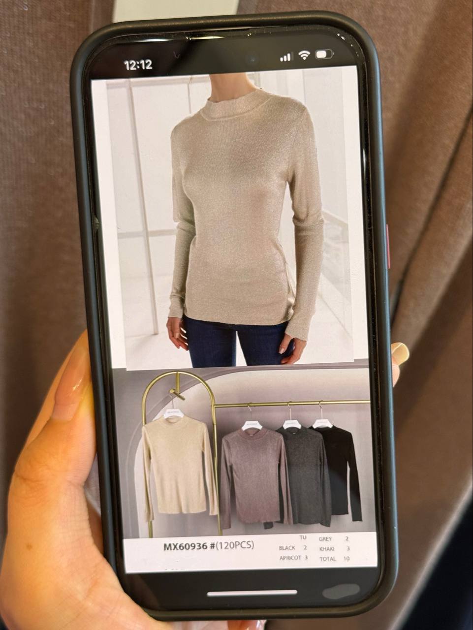 Thin knit jumper