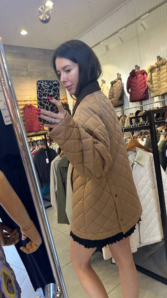 A quilted jacket