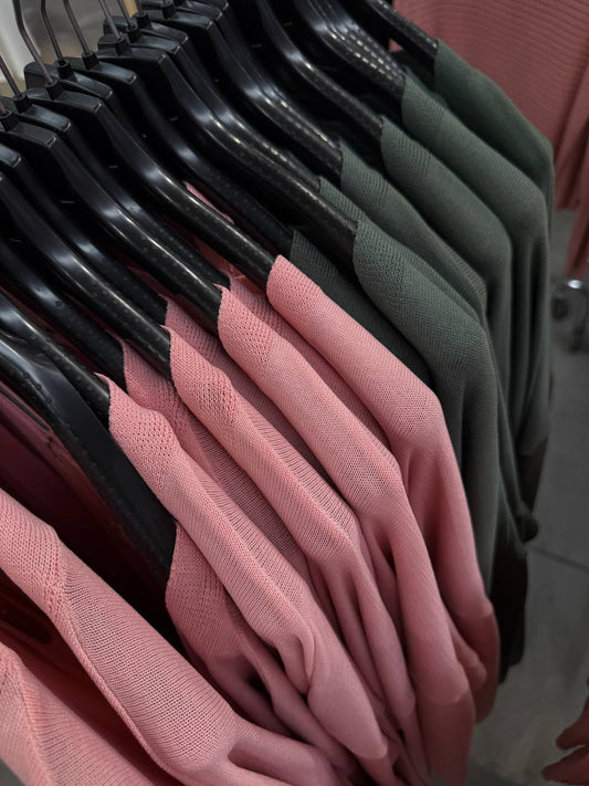 Cardigan top and midi skirt