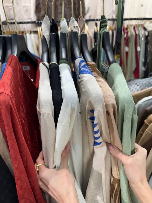 two-piece set: dress and kimono