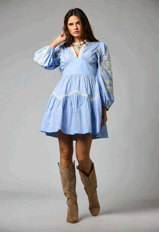 Boho style embroidery