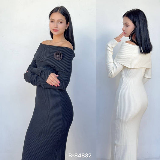 Knitted figure dress