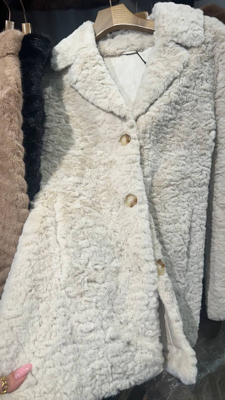 A soft lambskin half-coat