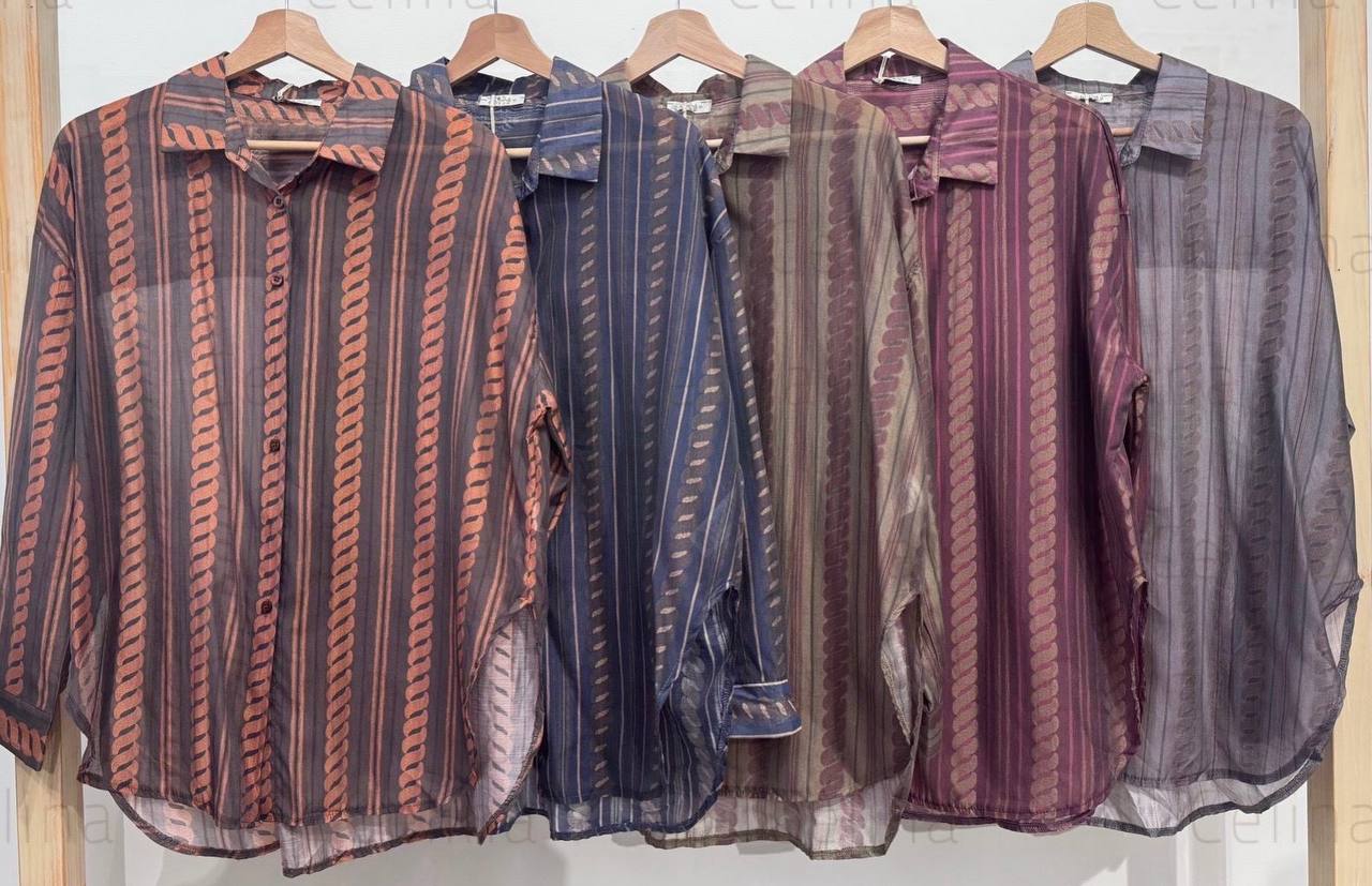 Lyocell Blouse in Autumn Colors