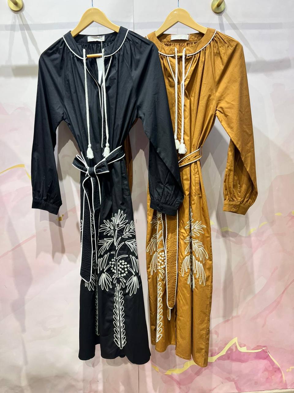 Dress on a belt