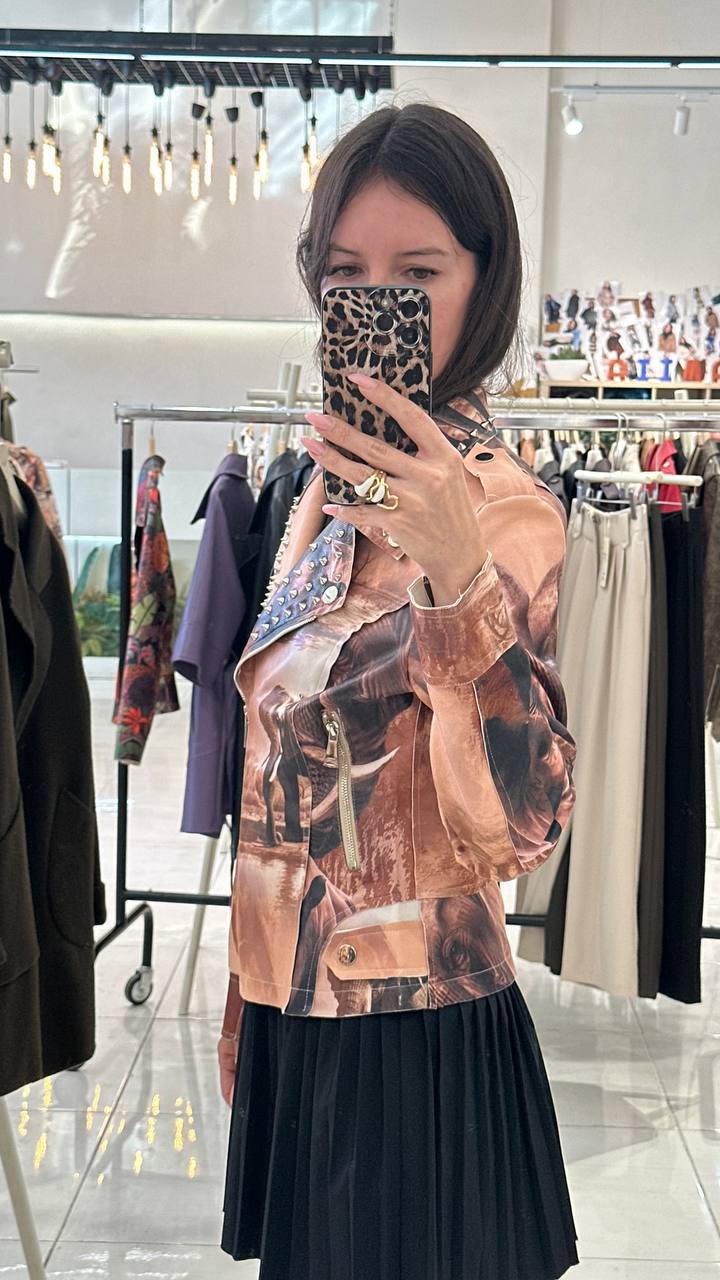 Interesting leather jacket