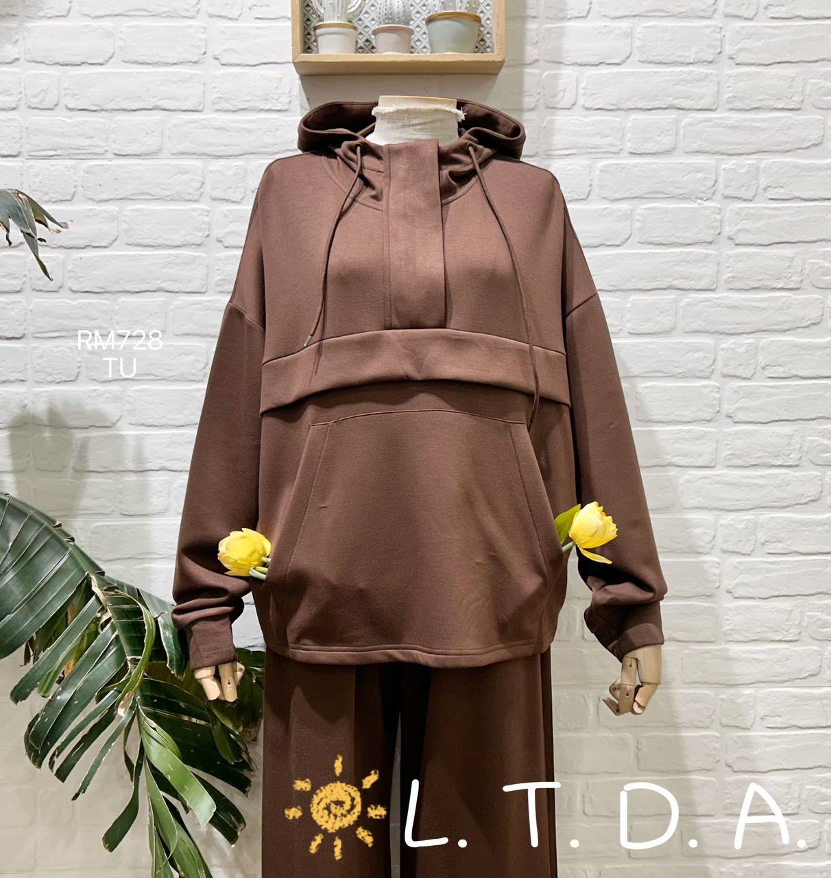 Viscose hoodie