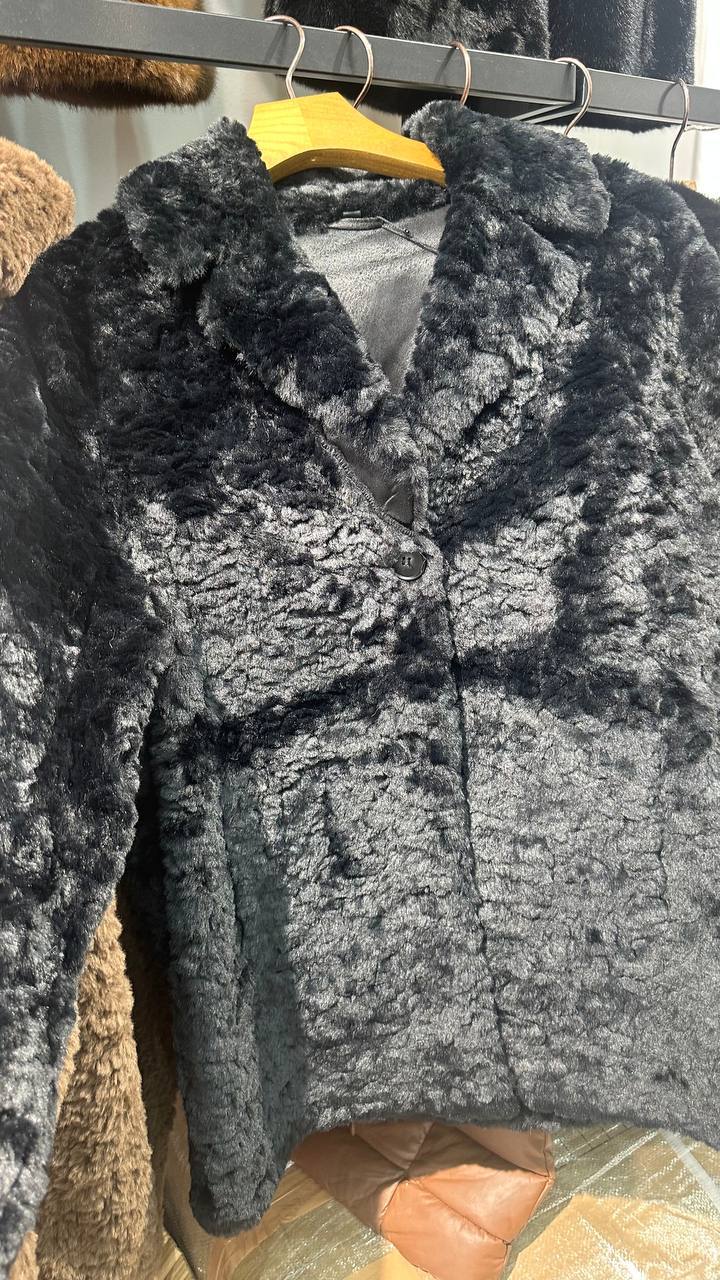 A soft lambskin half-coat