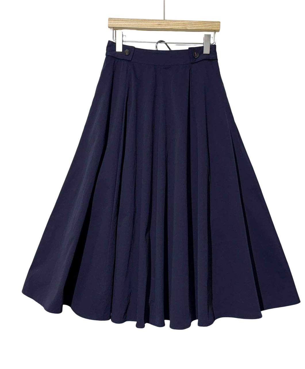 Elegant Midi Skirt in Autumn Colors