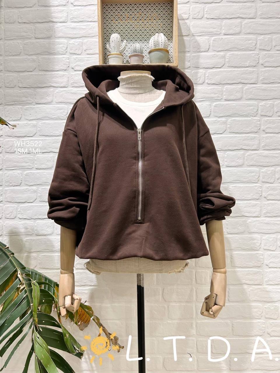 Zip-up sweatshirt