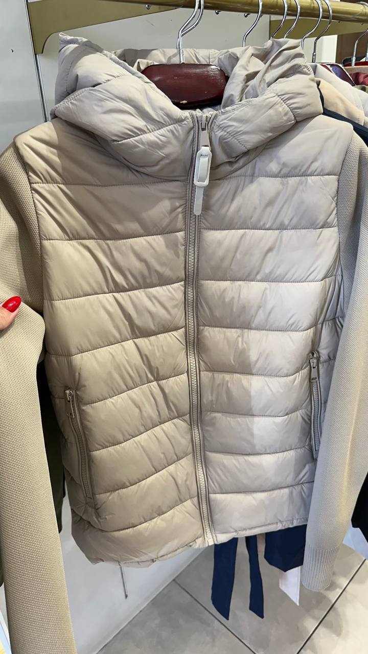 Stogram with combined knitwear and back