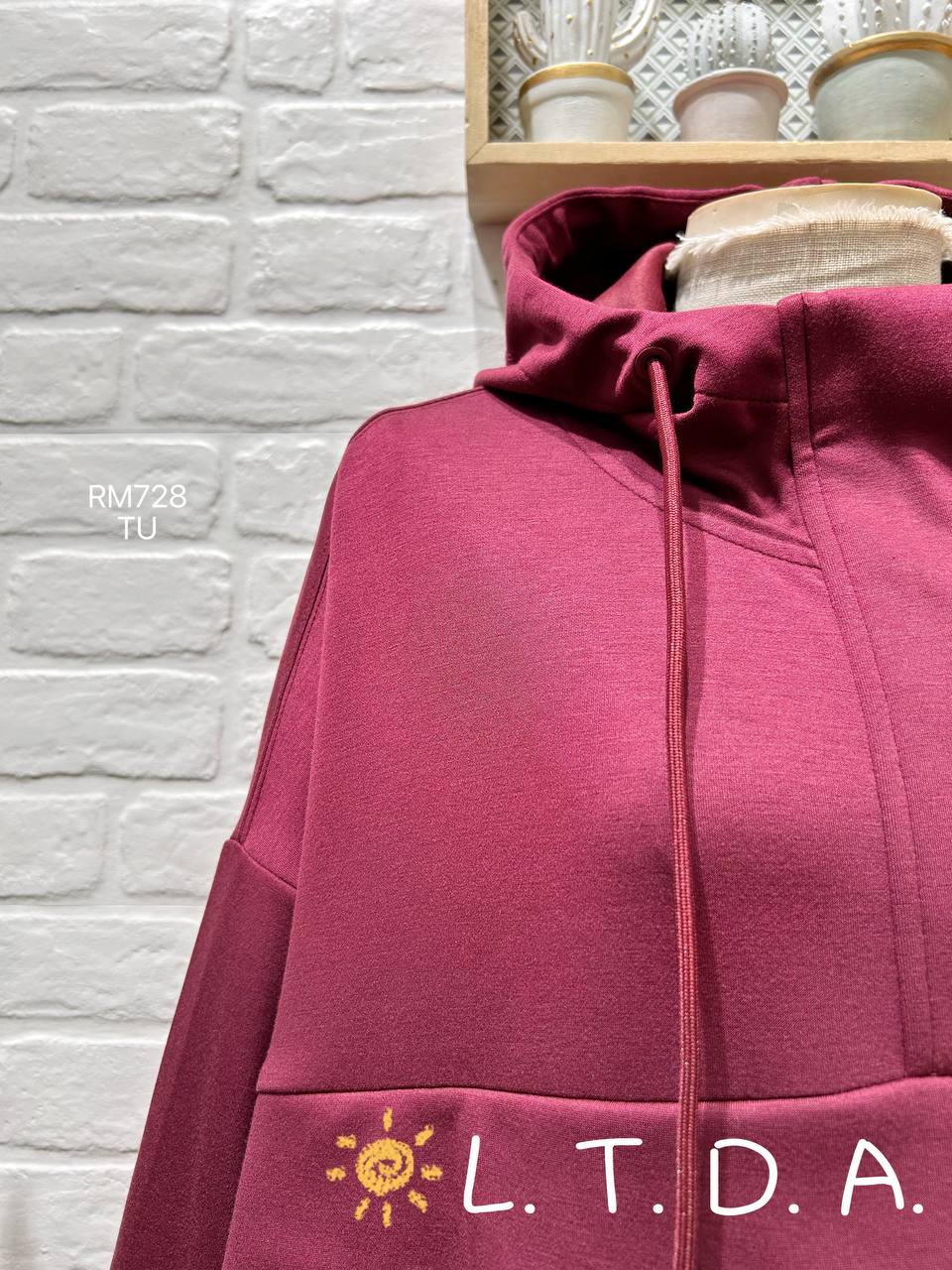 Viscose hoodie
