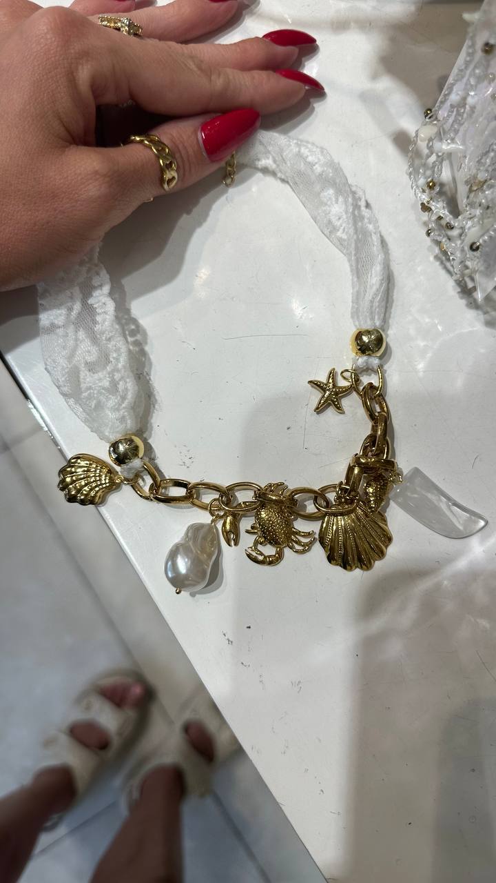 necklaces in a summer theme