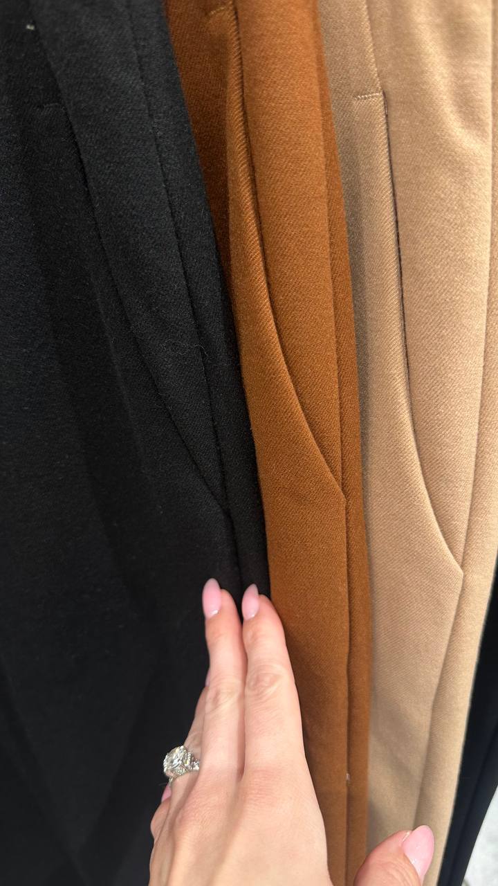 Trousers from thick suit fabric