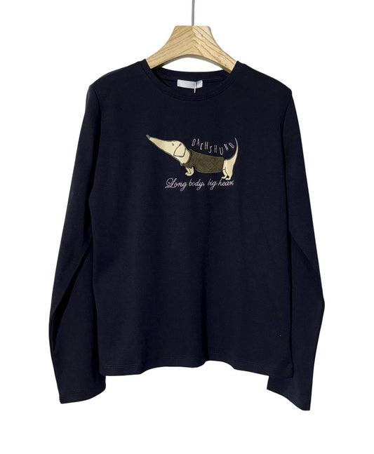 Oversized Long Sleeve with Charming Print