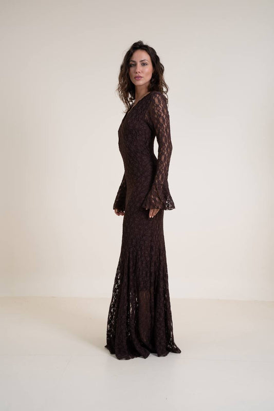 Chocolaty Lace Dress