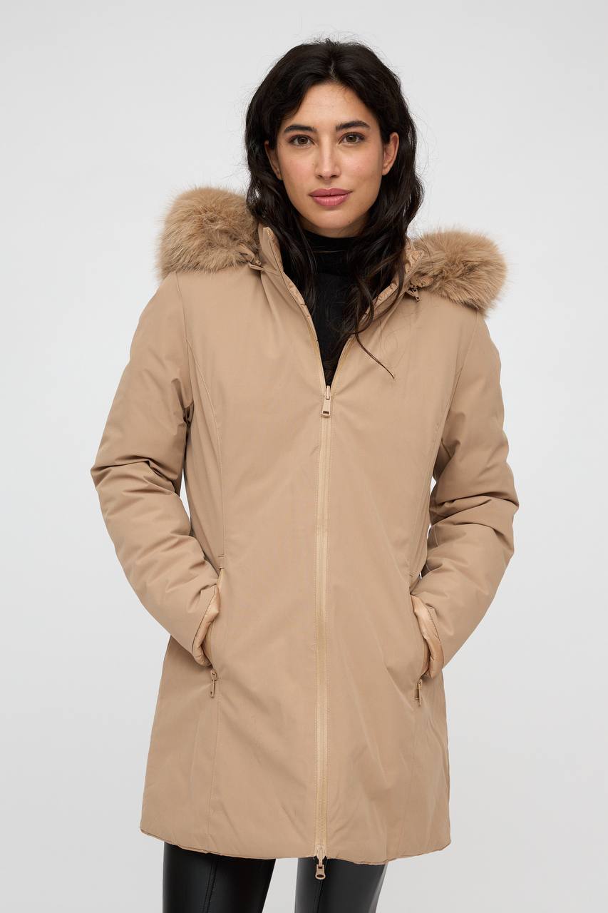 Double-Sided Mid-Length Jacket