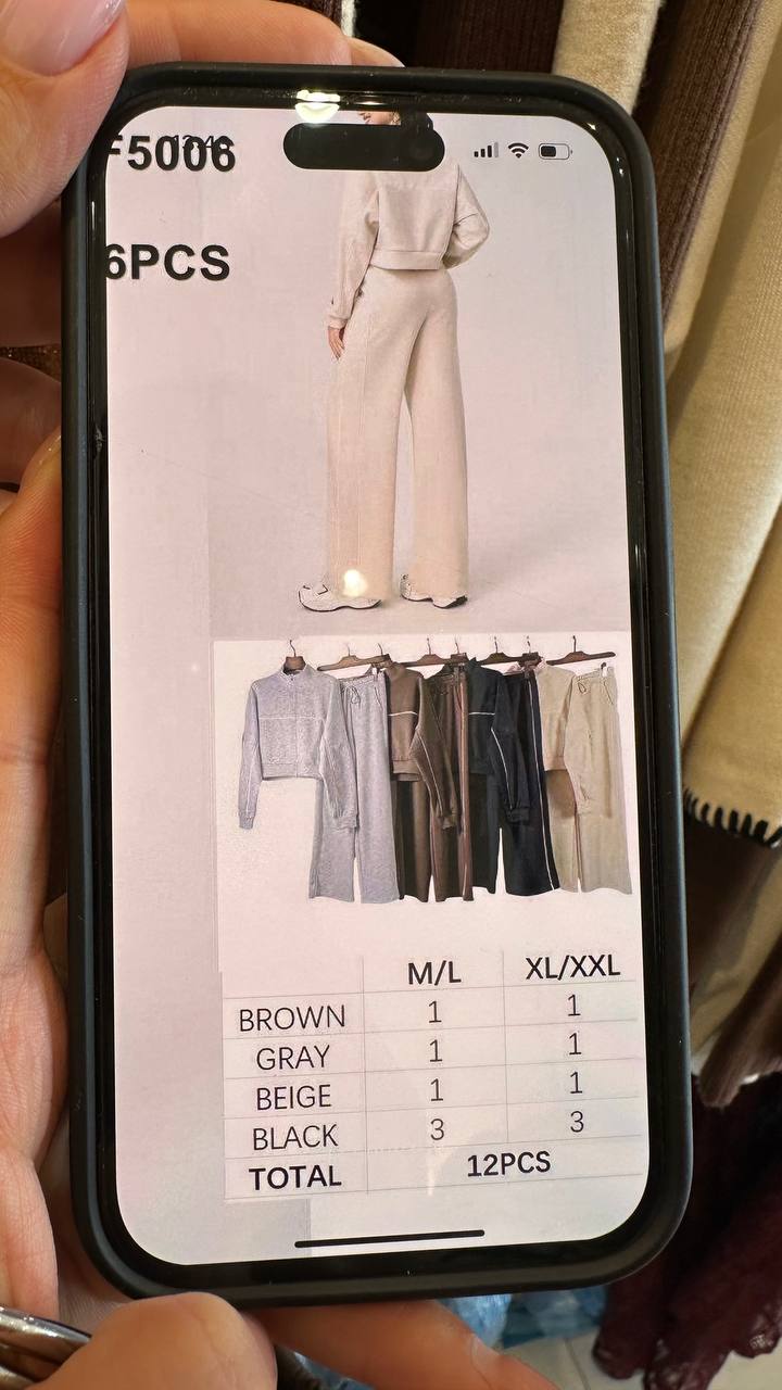 A suit in a mix of colors