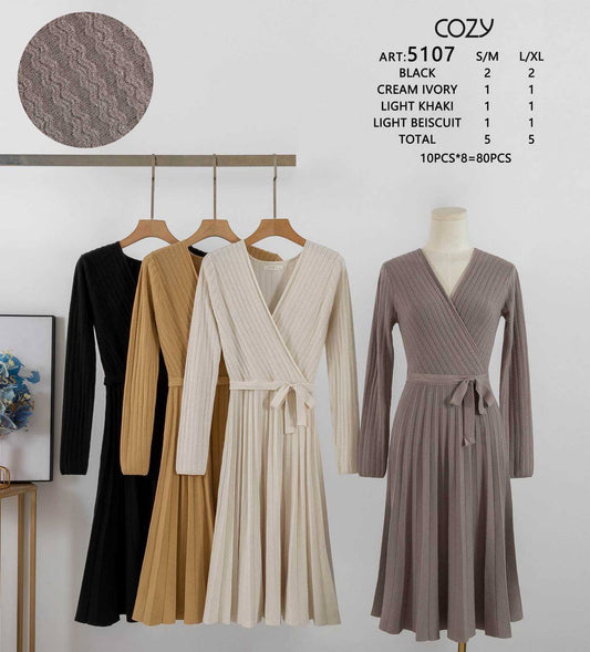 A knitted dress