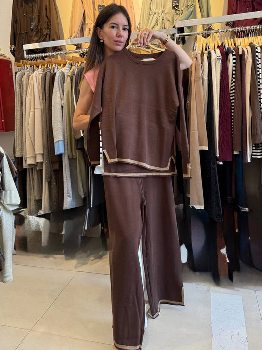 Viscose knit suit