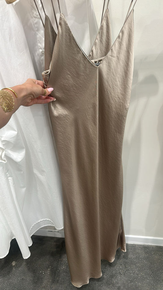 Silk slip dress with a perfect fit