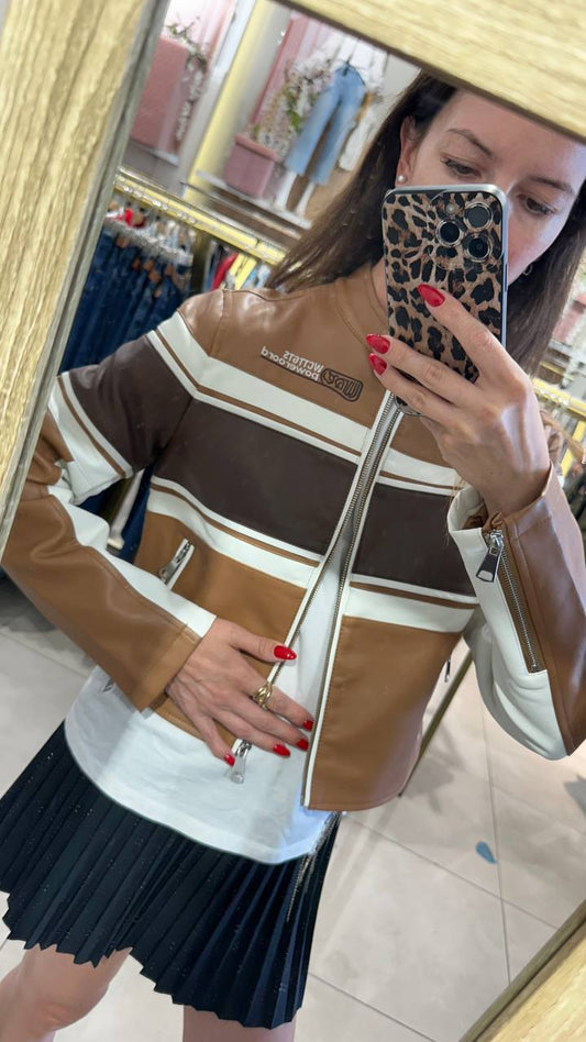 Eco-leather jacket