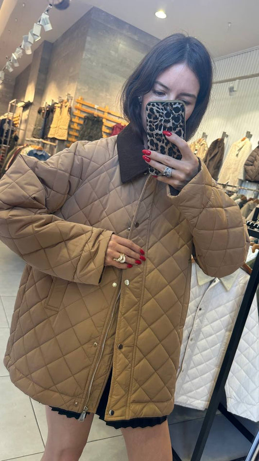 A quilted jacket