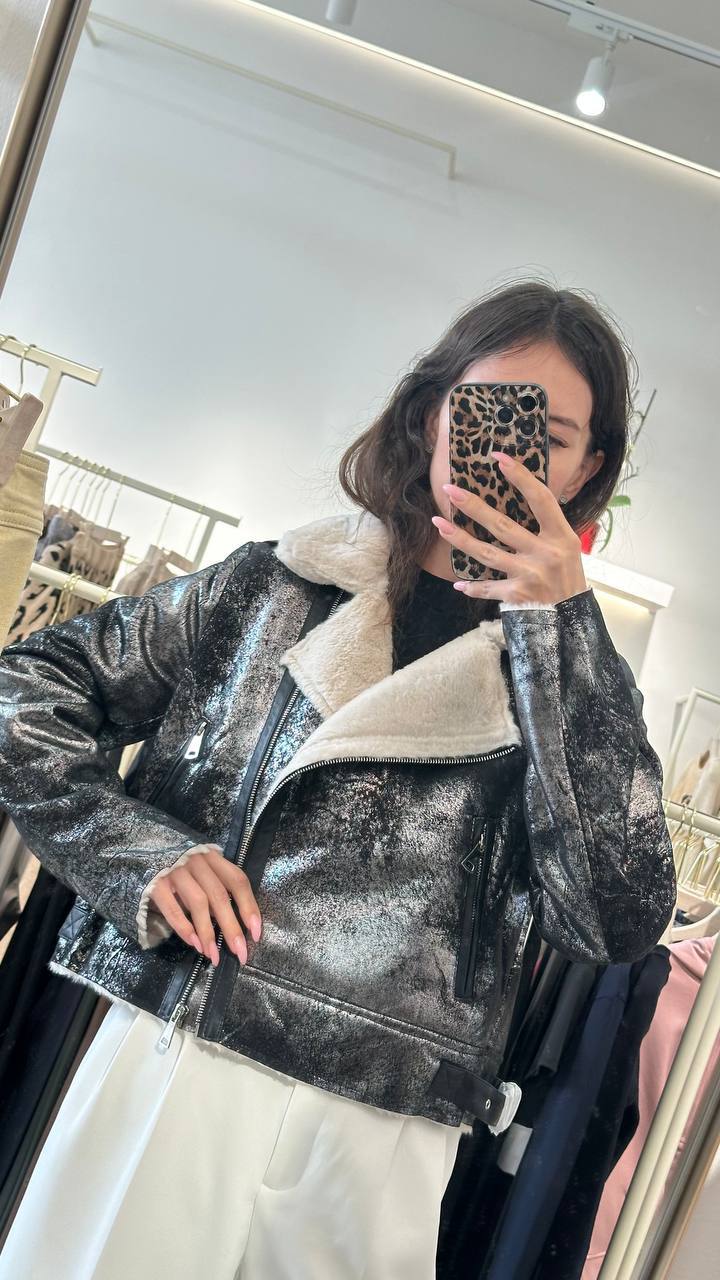 Soft shearling coat
