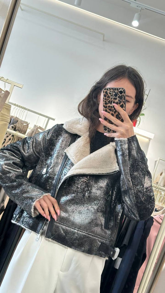 Soft shearling coat