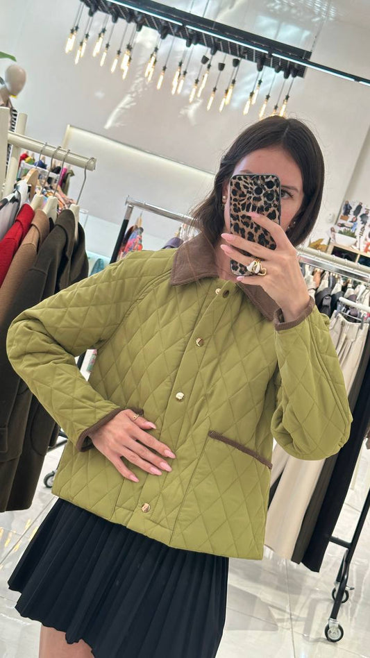 100-gram jackets in olive color