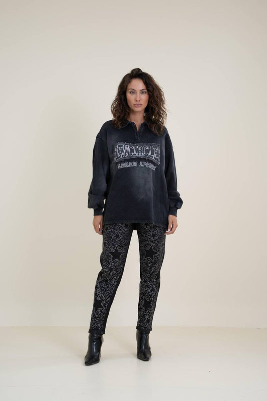 Stylish Polo-Style Sweater - 100% Cotton