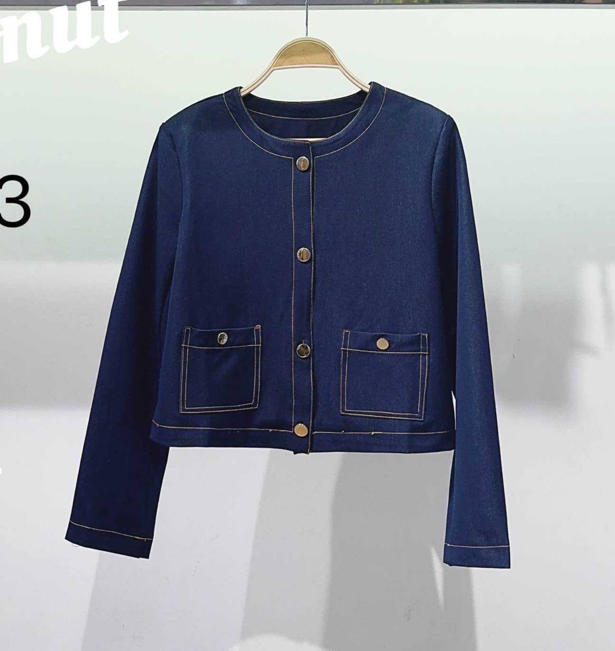 Chanel-style denim jacket