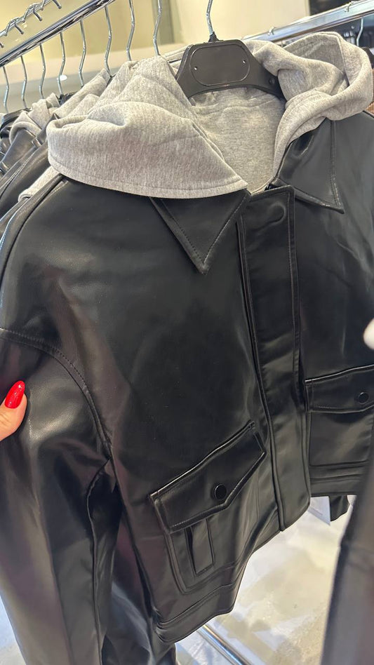 Eco - leather jacket