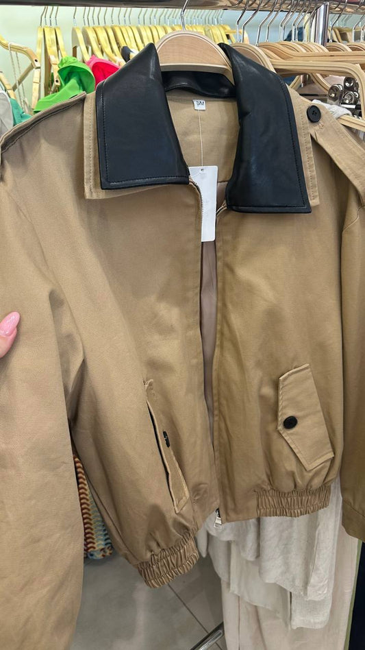 Bomber in trench coat style