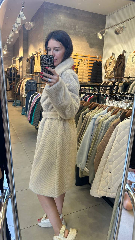 Eco-fur coat