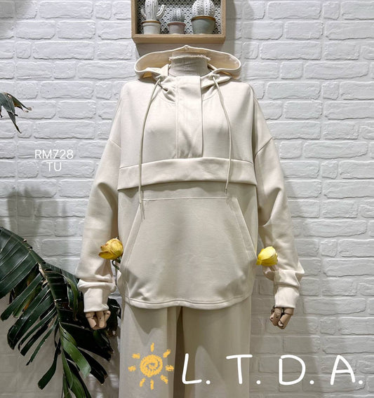 Viscose hoodie