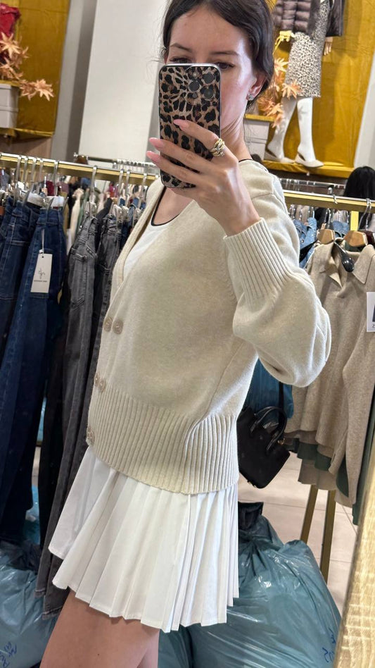 Elegant double -breast cardigan