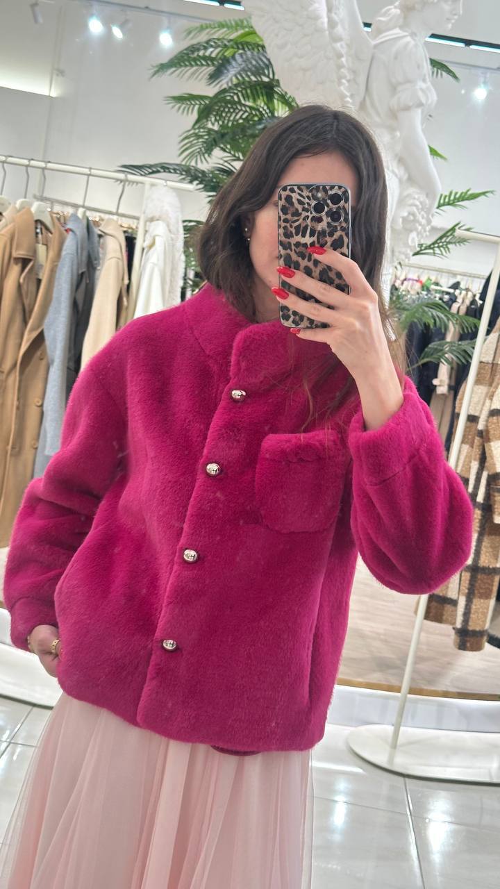 Bright fur jacket