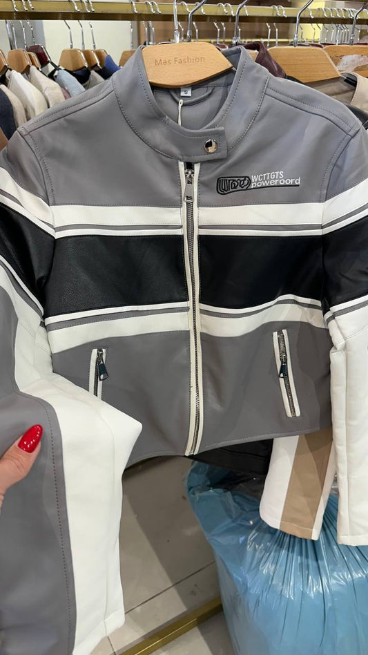 Eco-leather jacket